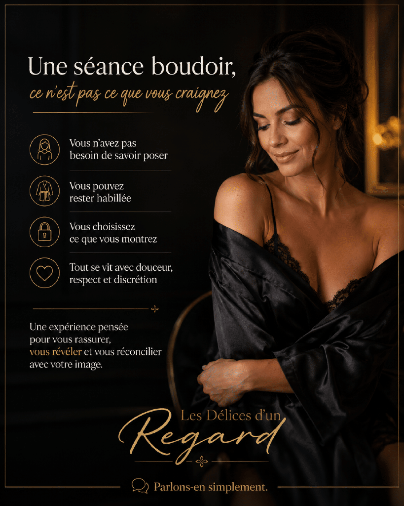Séance photo boudoir douce et rassurante près de Lille